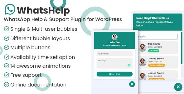 WhatsApp Chat Support Pro v3.1.13